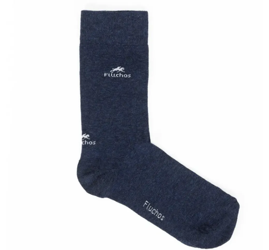 CA0009 Calcetines Largos Rayas y Azul