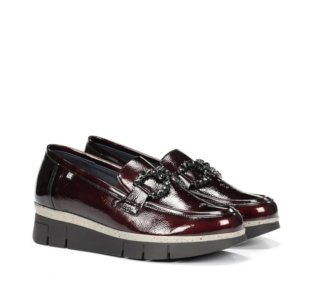 INDIA D9325 Mocasín Burdeos