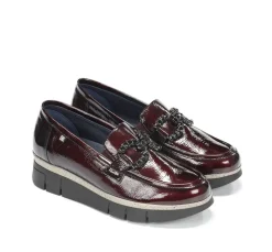 INDIA D9325 Mocasín Burdeos