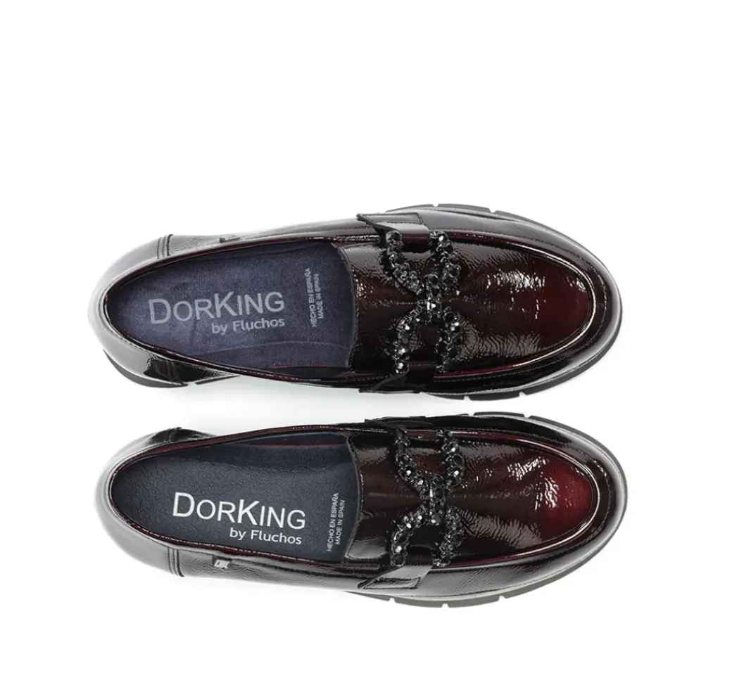 INDIA D9325 Mocasín Burdeos
