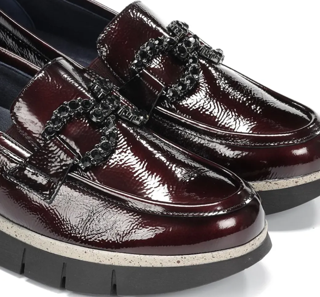 INDIA D9325 Mocasín Burdeos